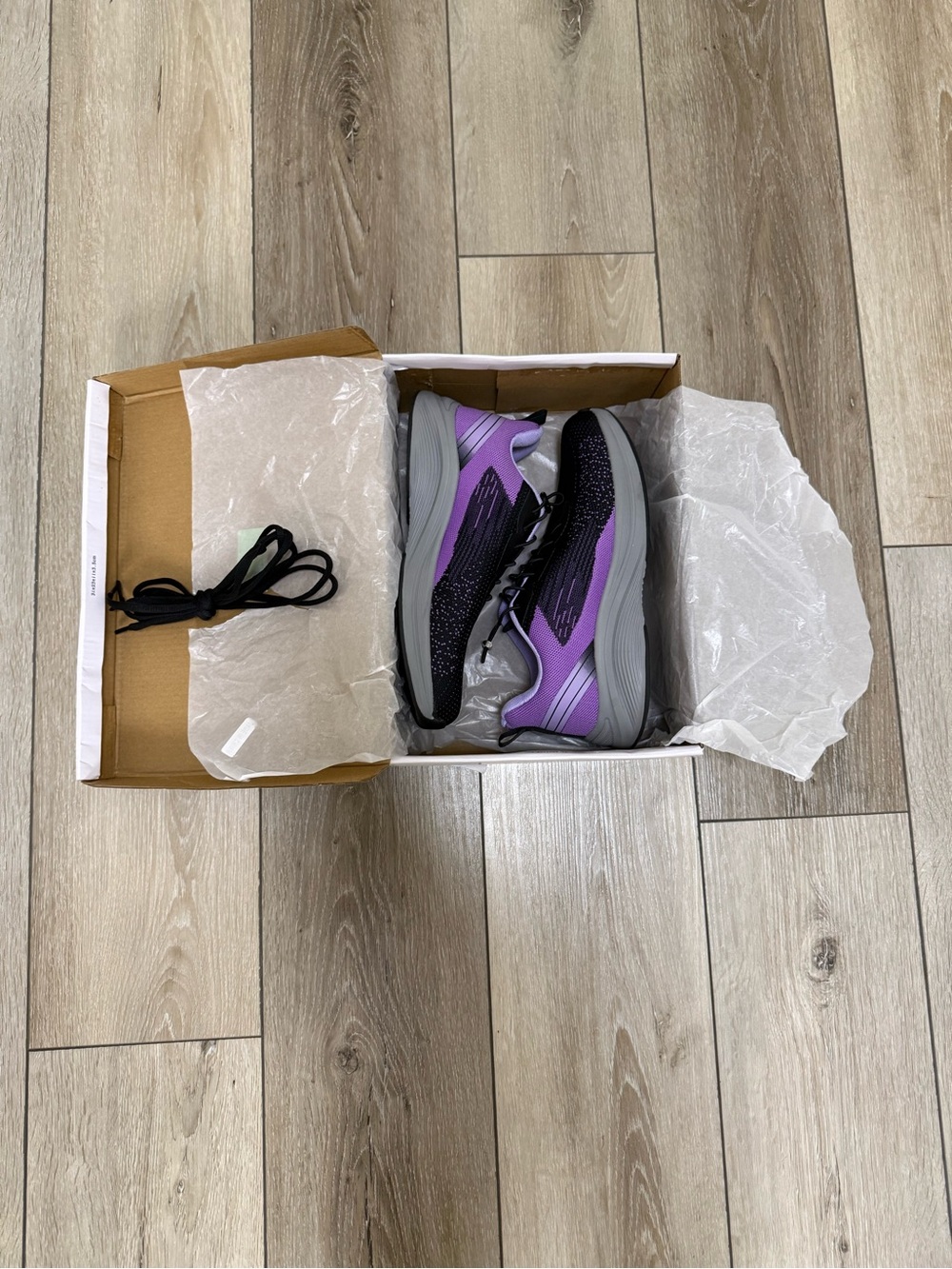 Women's Purple and Black Athletic Running Shoes
